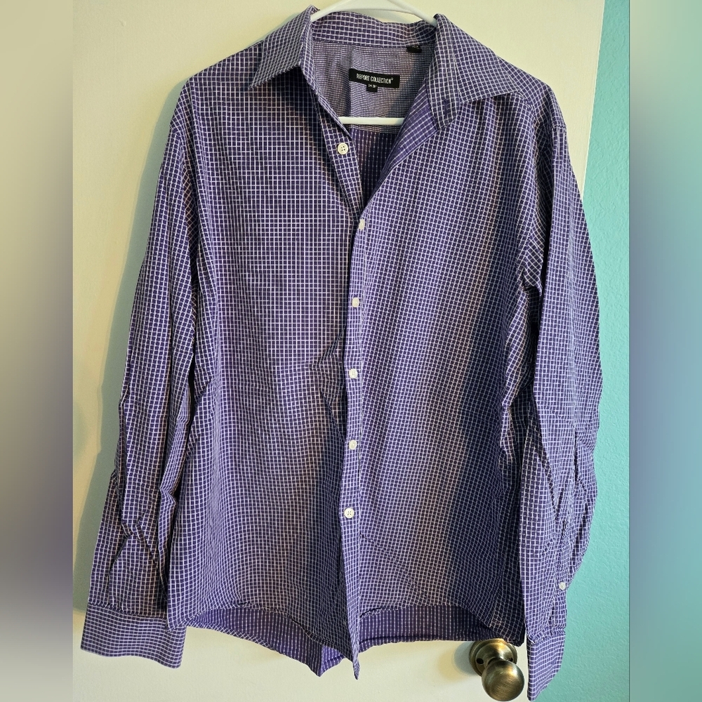Report Collection Checkered Button Up Size XL
